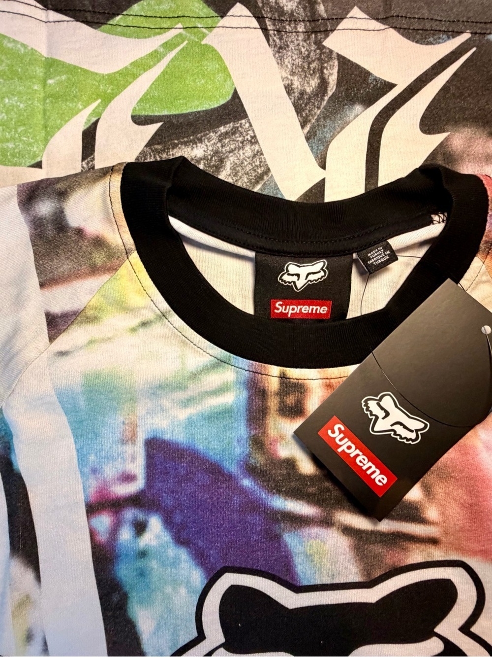 Supreme x Fox Racing Long Sleeve Shirt - Size XL - NWT - Picture 4 of 5